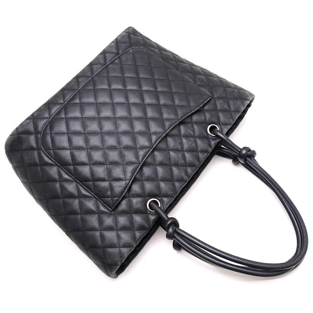 Chanel Cambon Line Tote Bag Large Calf Black - Picture 4 of 6